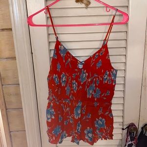 Multi color Flower tank top